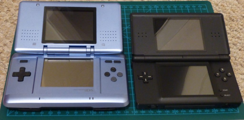 Nintendo DS and a DS Lite.